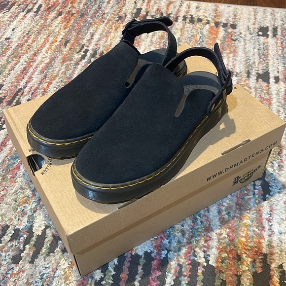 Dr Martens Carlson suede casual sling back mules - Picture 2 of 10